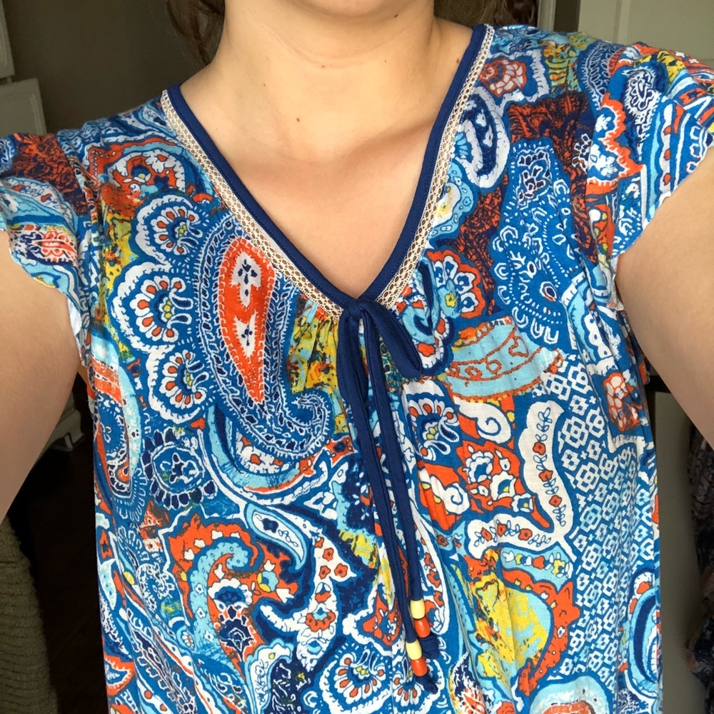 LAST CHANCE Stylish Soft Colorful Ruffle Nightgown